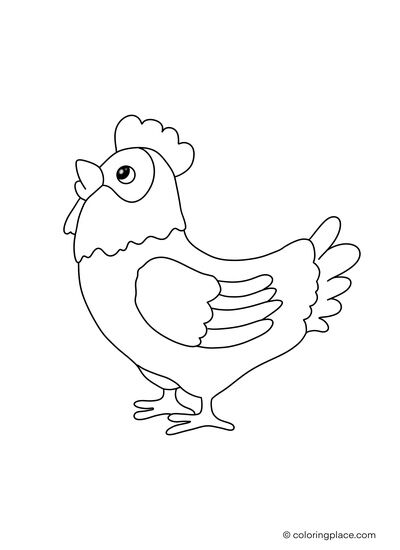 113 Chicken Coloring Pages Free Printable 28