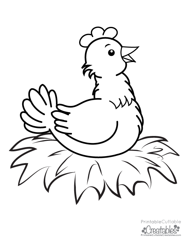 113 Chicken Coloring Pages Free Printable 35