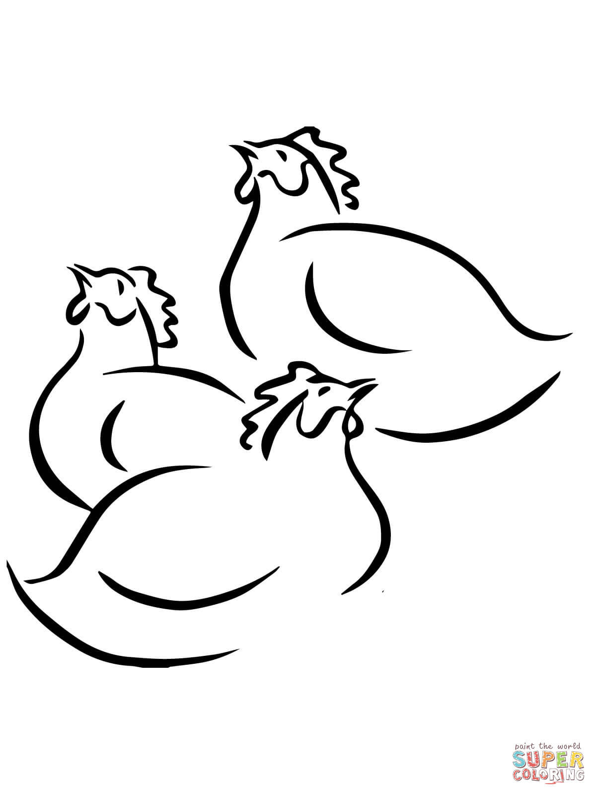 113 Chicken Coloring Pages Free Printable 7