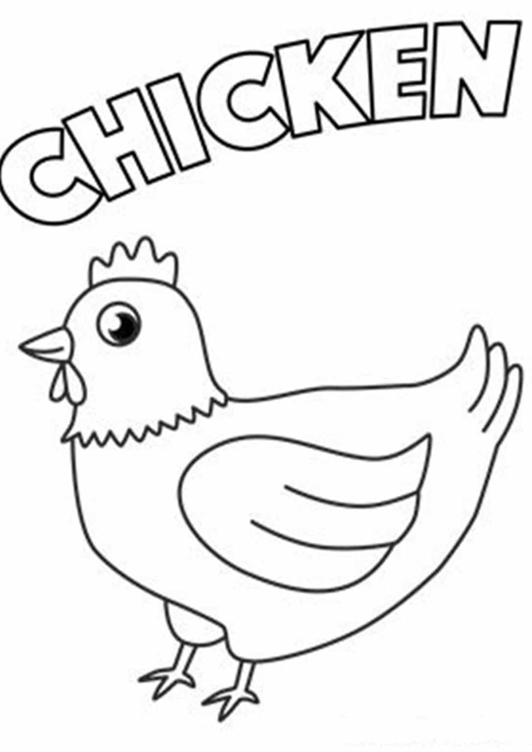 113 Chicken Coloring Pages Free Printable 73