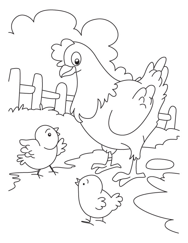 113 Chicken Coloring Pages Free Printable 74