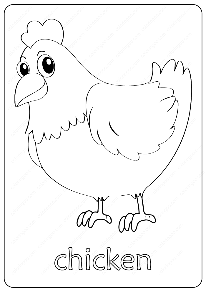 113 Chicken Coloring Pages Free Printable 8