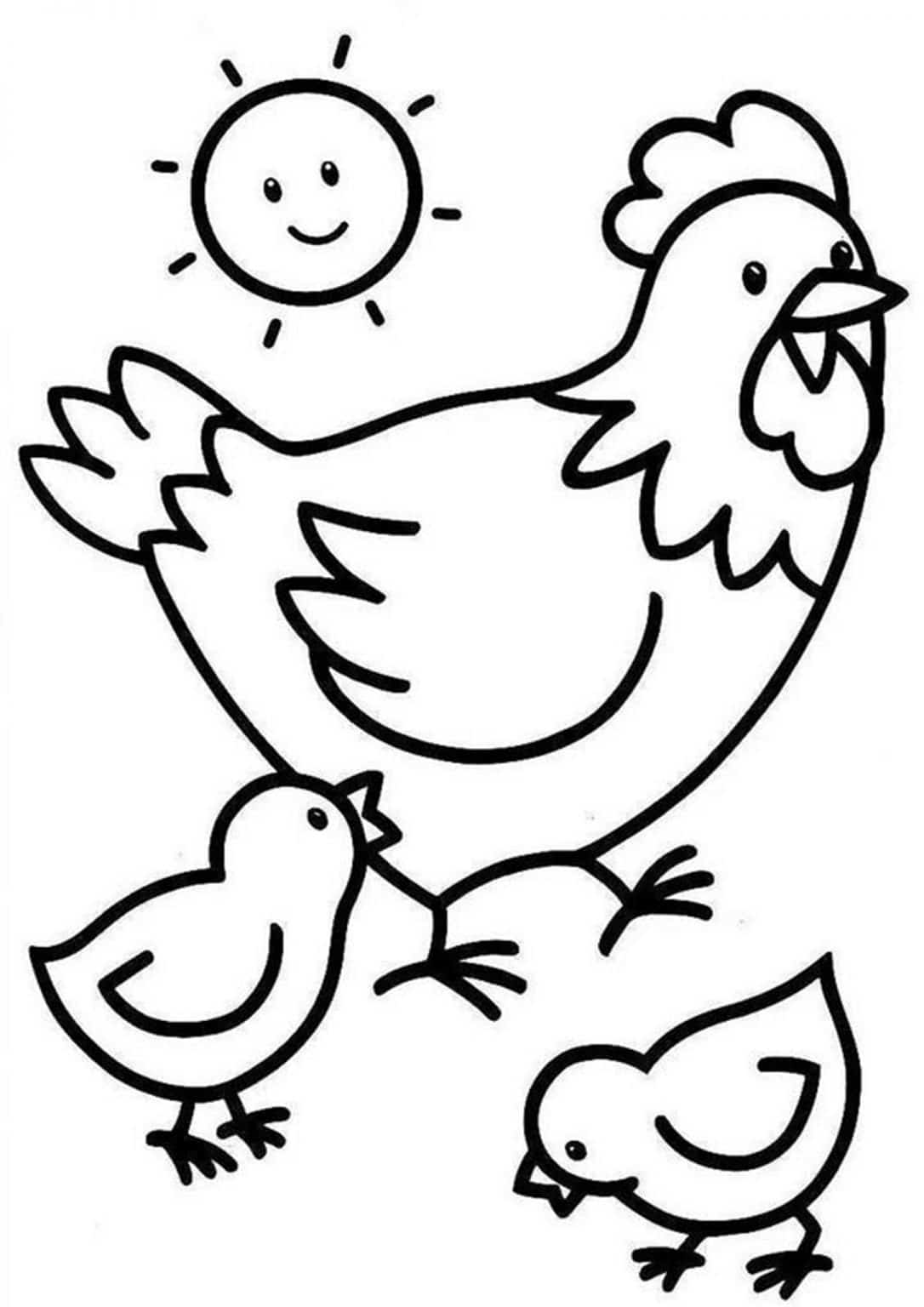 113 Chicken Coloring Pages Free Printable 84