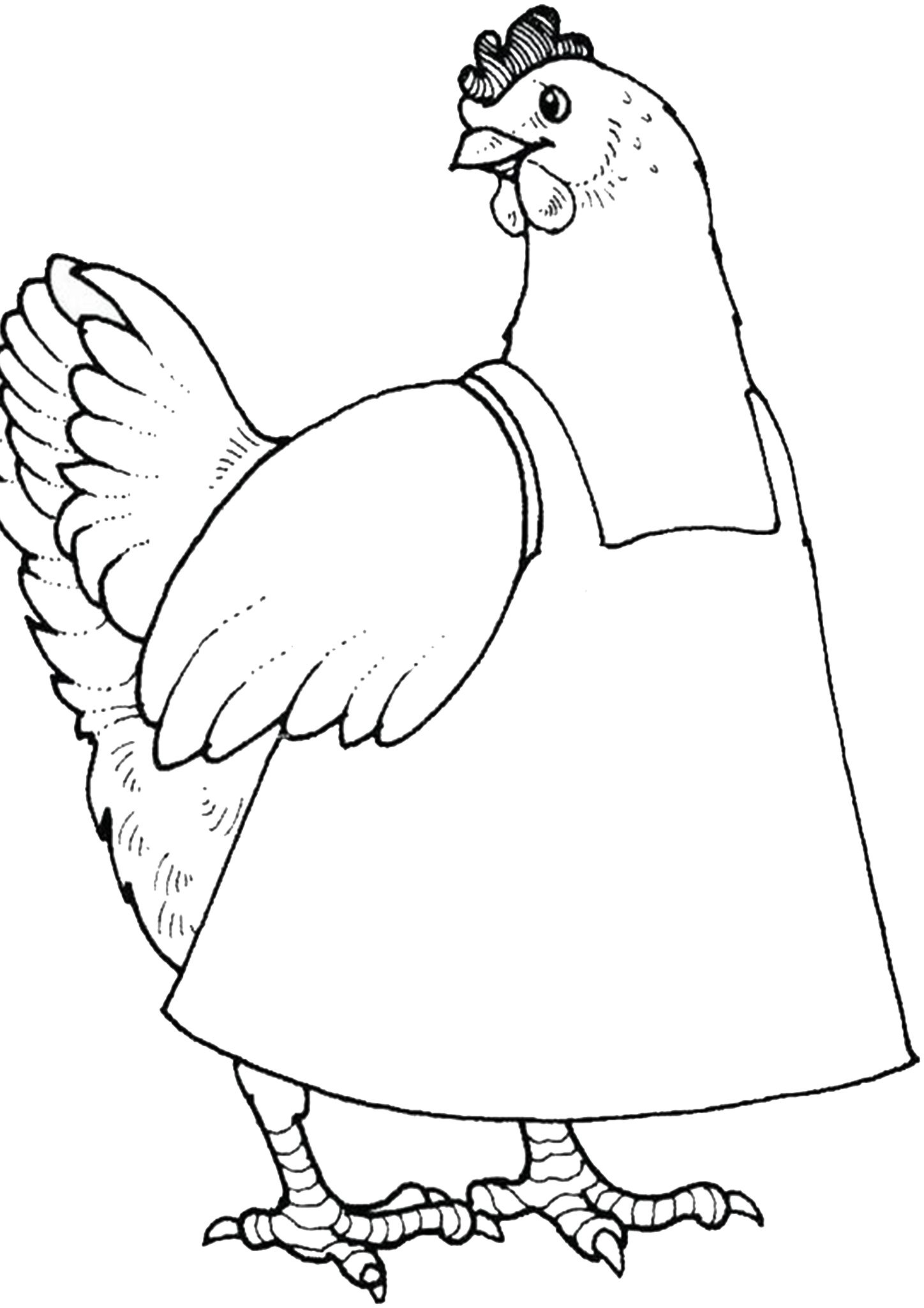 113 Chicken Coloring Pages Free Printable 97