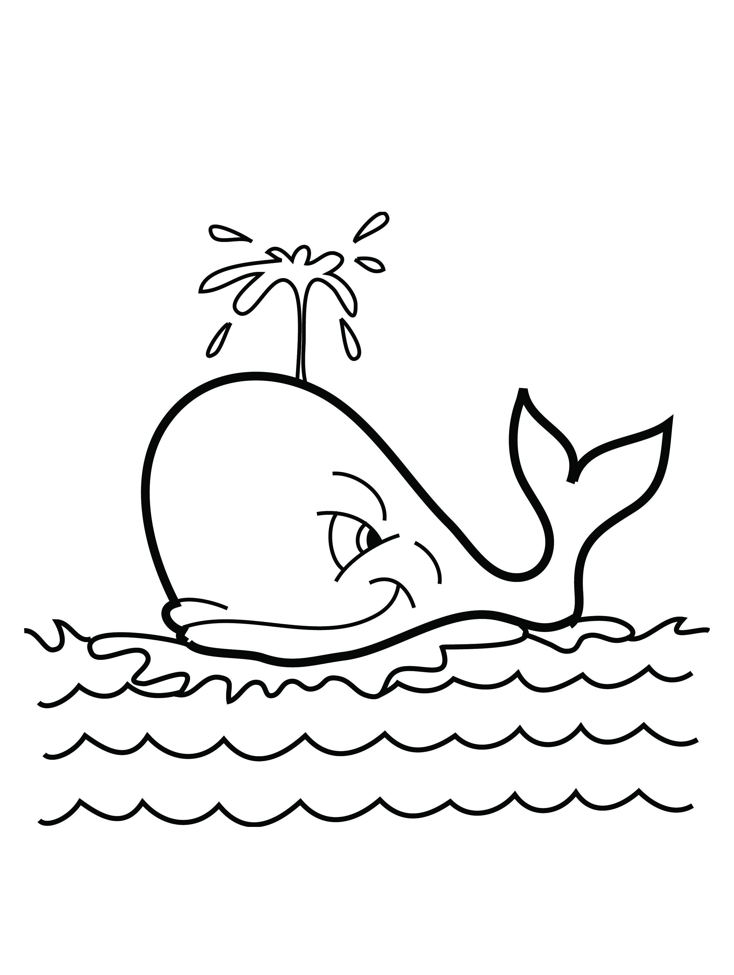 113 Whale Coloring Pages for Kids Printable 1