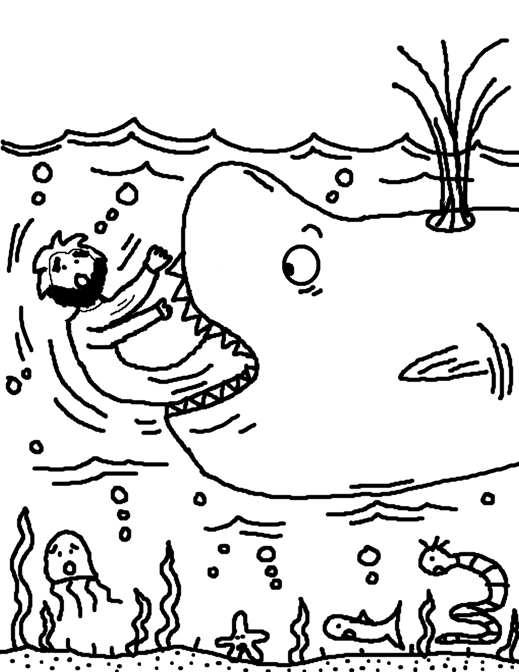 113 Whale Coloring Pages for Kids Printable 22