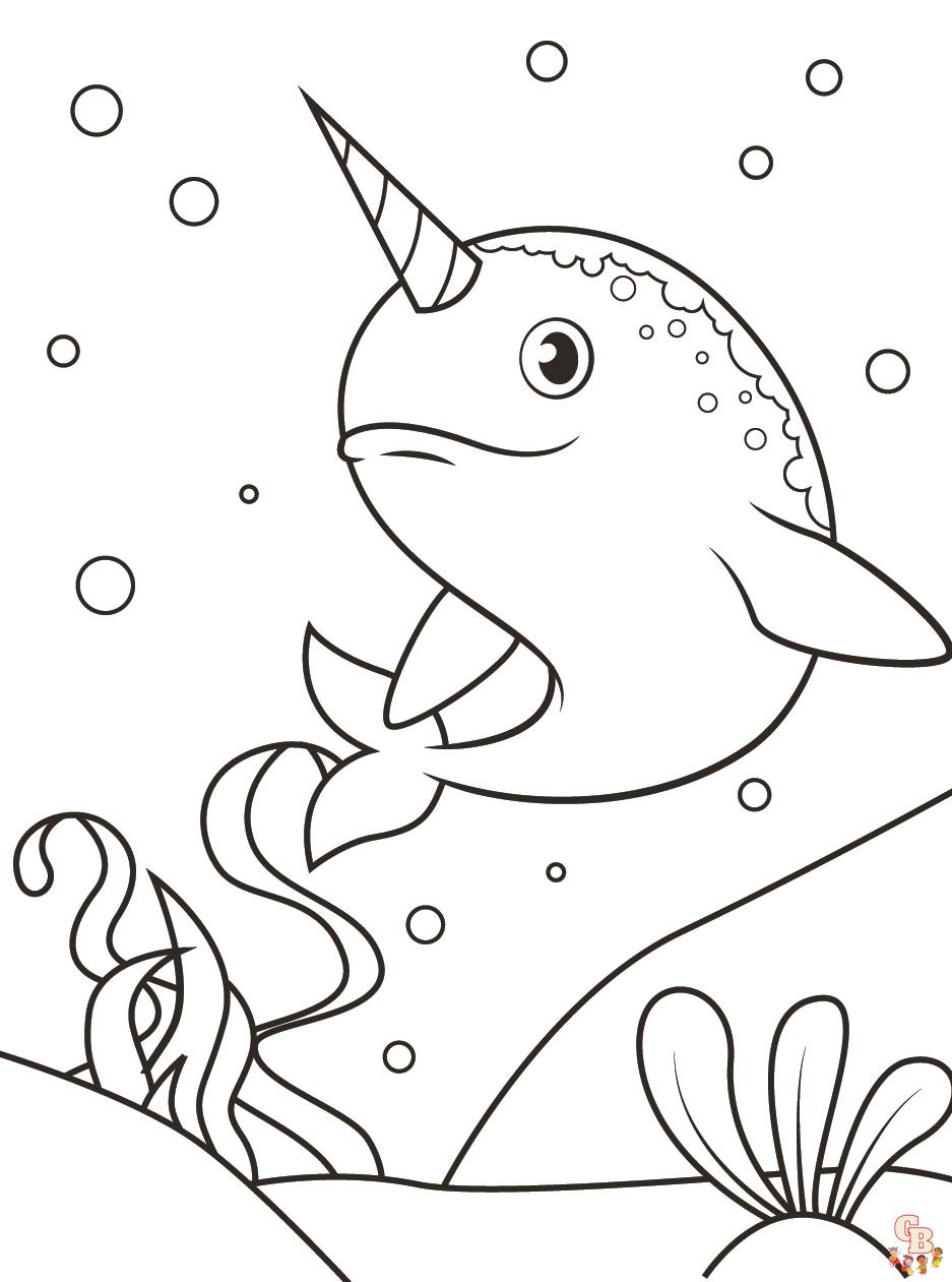 113 Whale Coloring Pages for Kids Printable 25