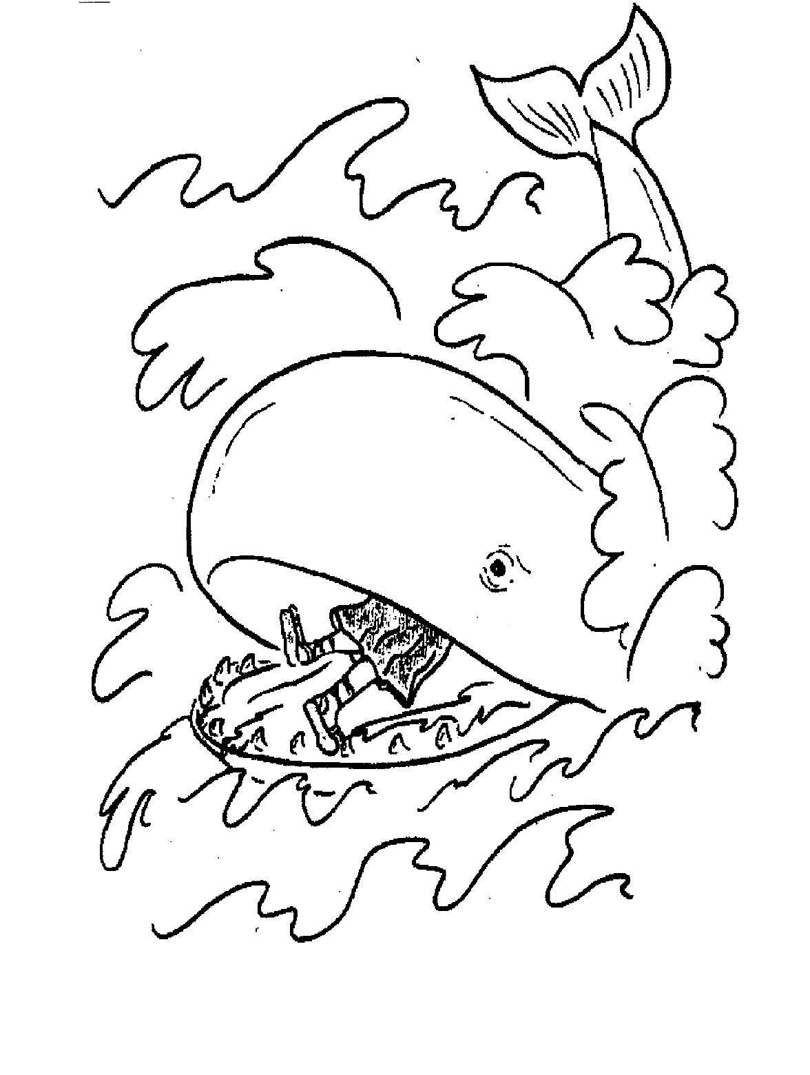 113 Whale Coloring Pages for Kids Printable 7