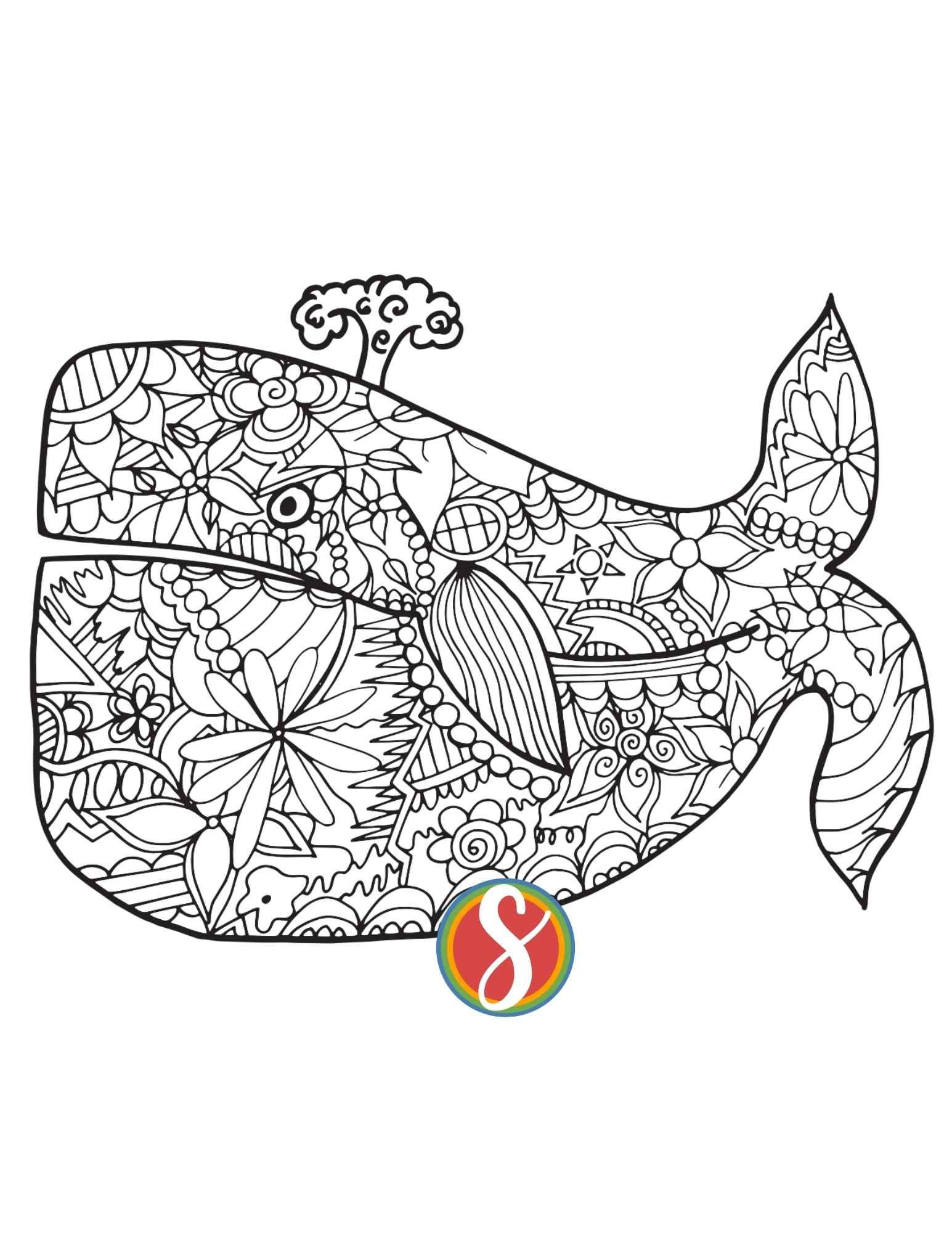 113 Whale Coloring Pages for Kids Printable 77