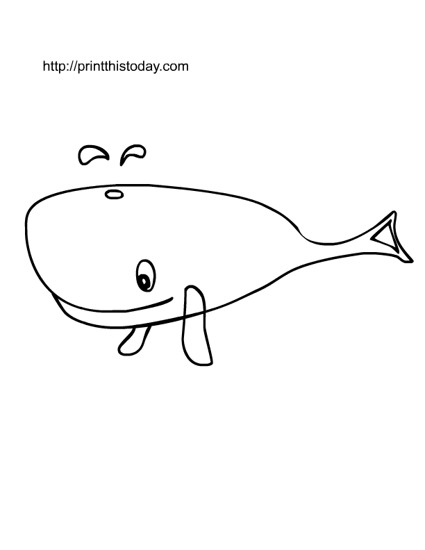 113 Whale Coloring Pages for Kids Printable 9