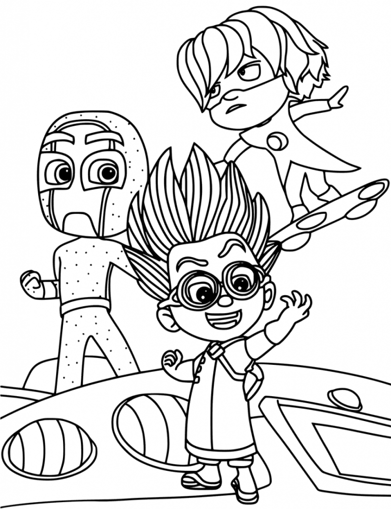 114 PJ Masks Coloring Pages Printable 1