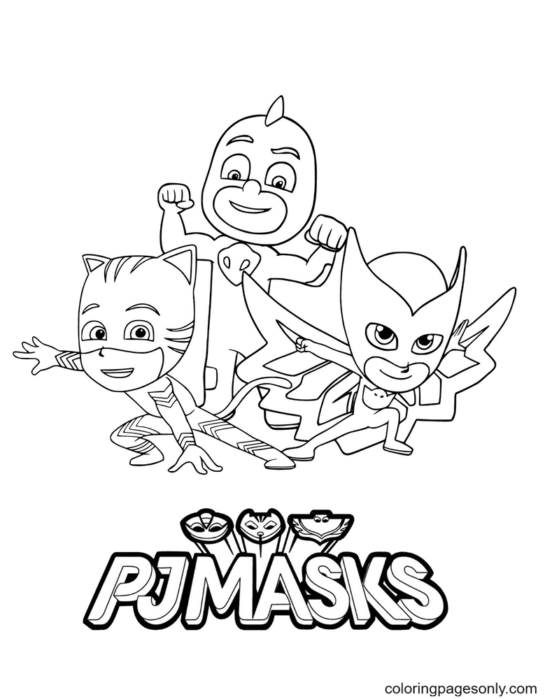 114 PJ Masks Coloring Pages Printable 100