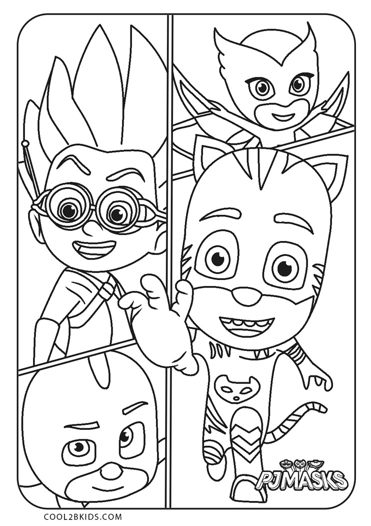 114 PJ Masks Coloring Pages Printable 102