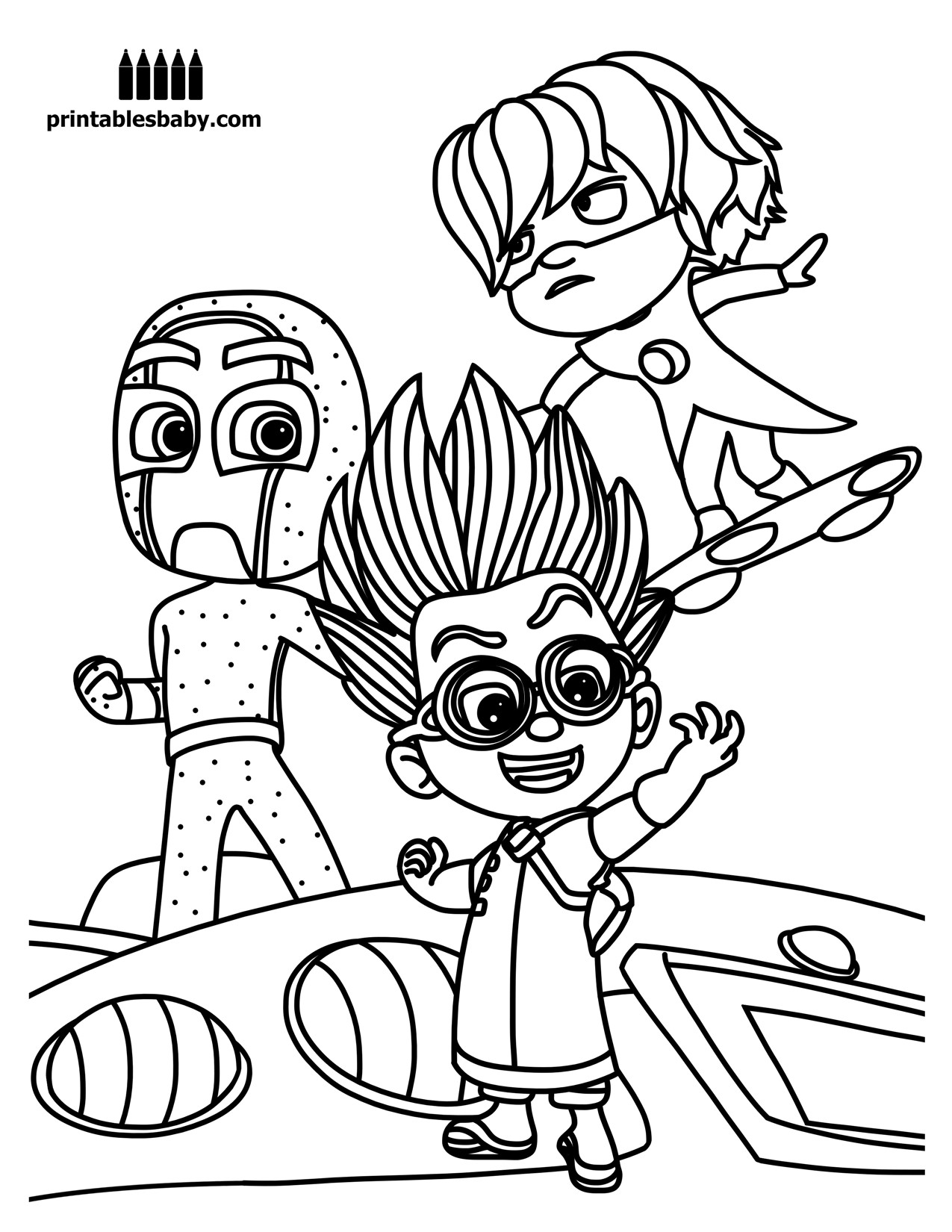 114 PJ Masks Coloring Pages Printable 27