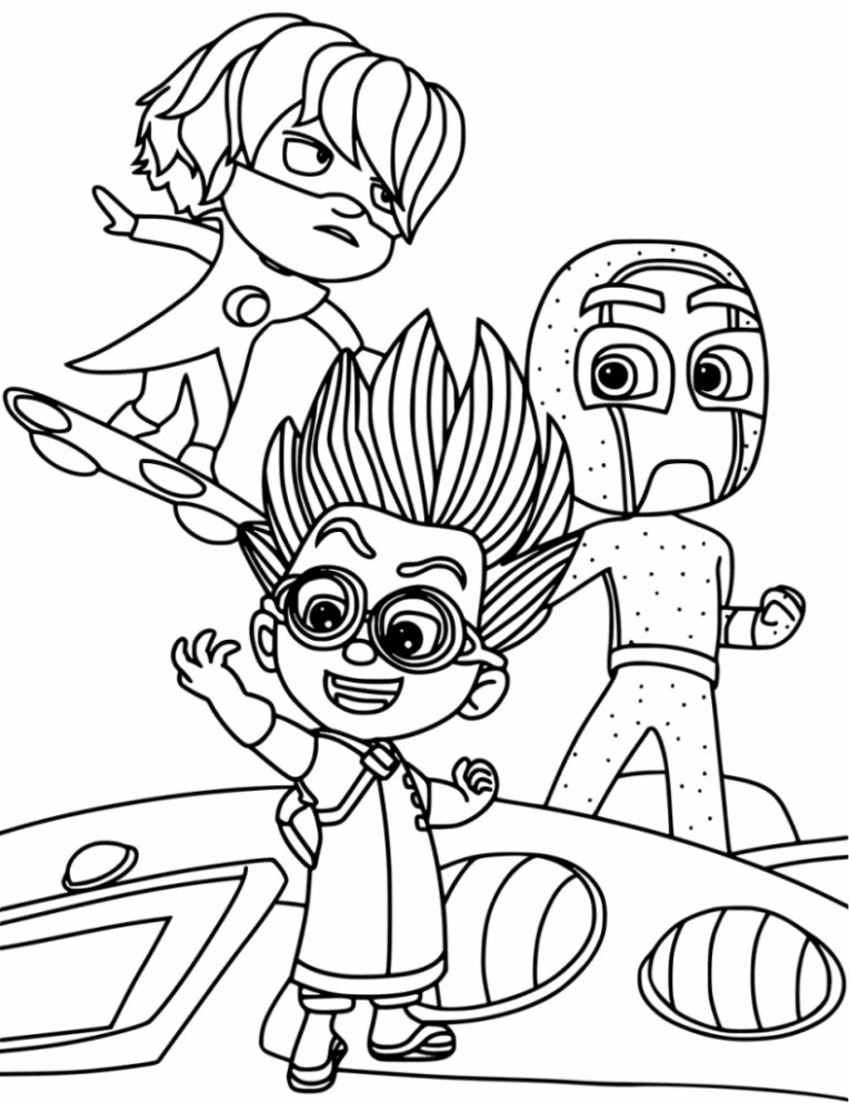 114 PJ Masks Coloring Pages Printable 39