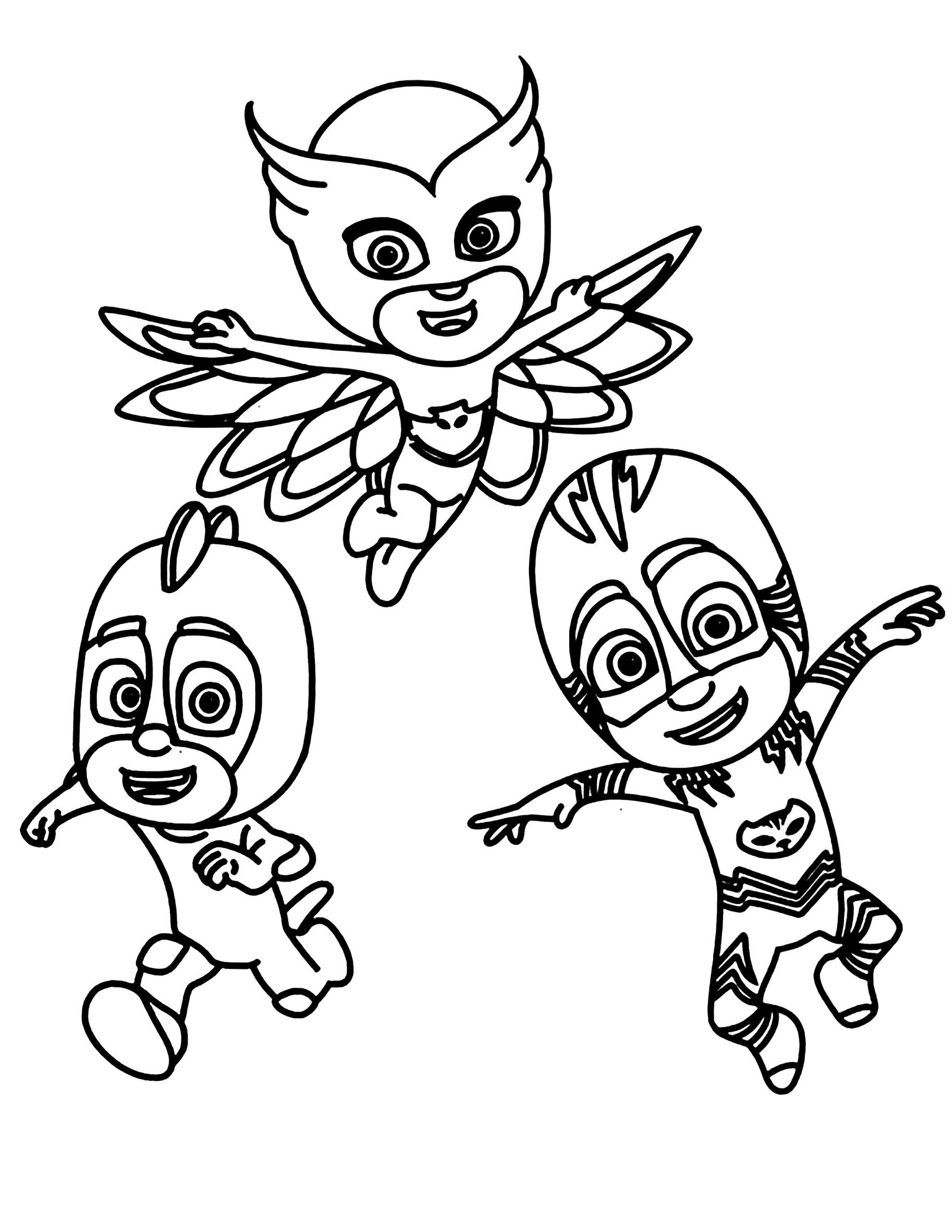 114 PJ Masks Coloring Pages Printable 55