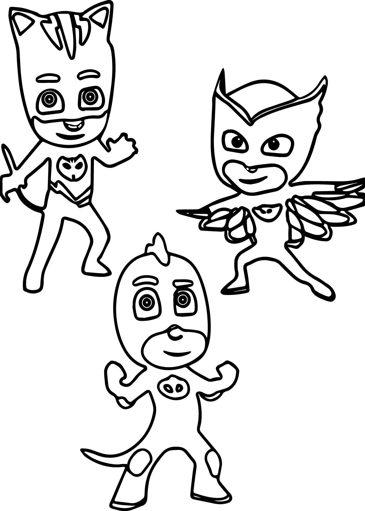 114 PJ Masks Coloring Pages Printable 60