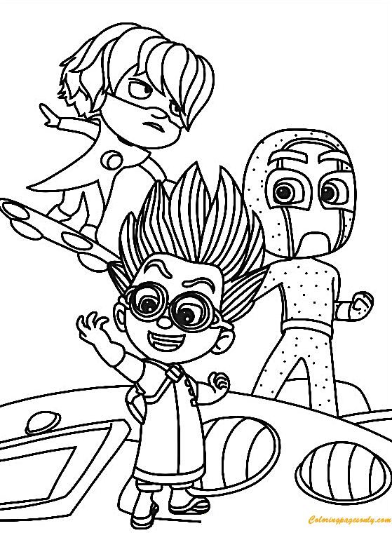 114 PJ Masks Coloring Pages Printable 75