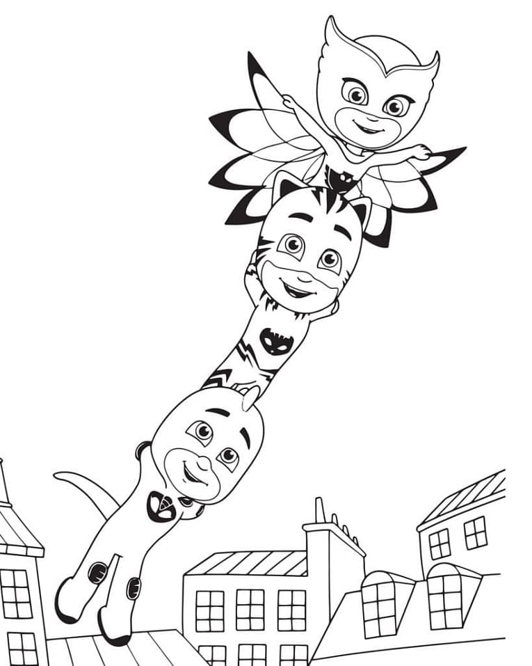 114 PJ Masks Coloring Pages Printable 78