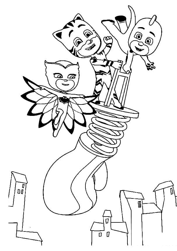 114 PJ Masks Coloring Pages Printable 93