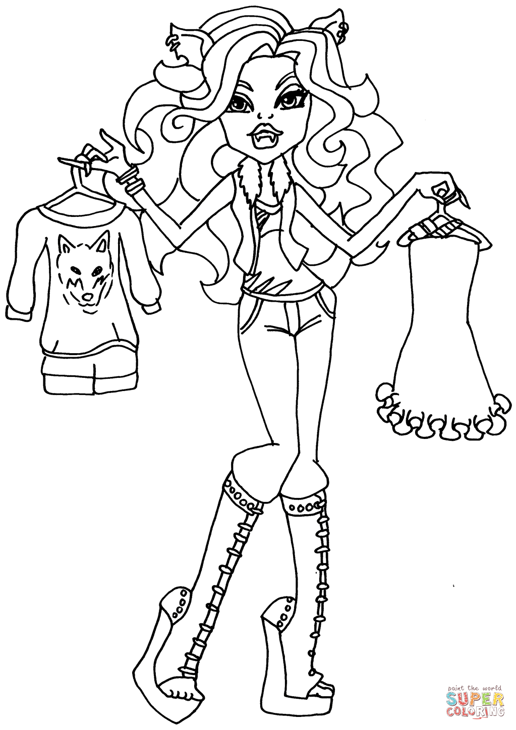 130 Monster High Coloring Pages Printable 106