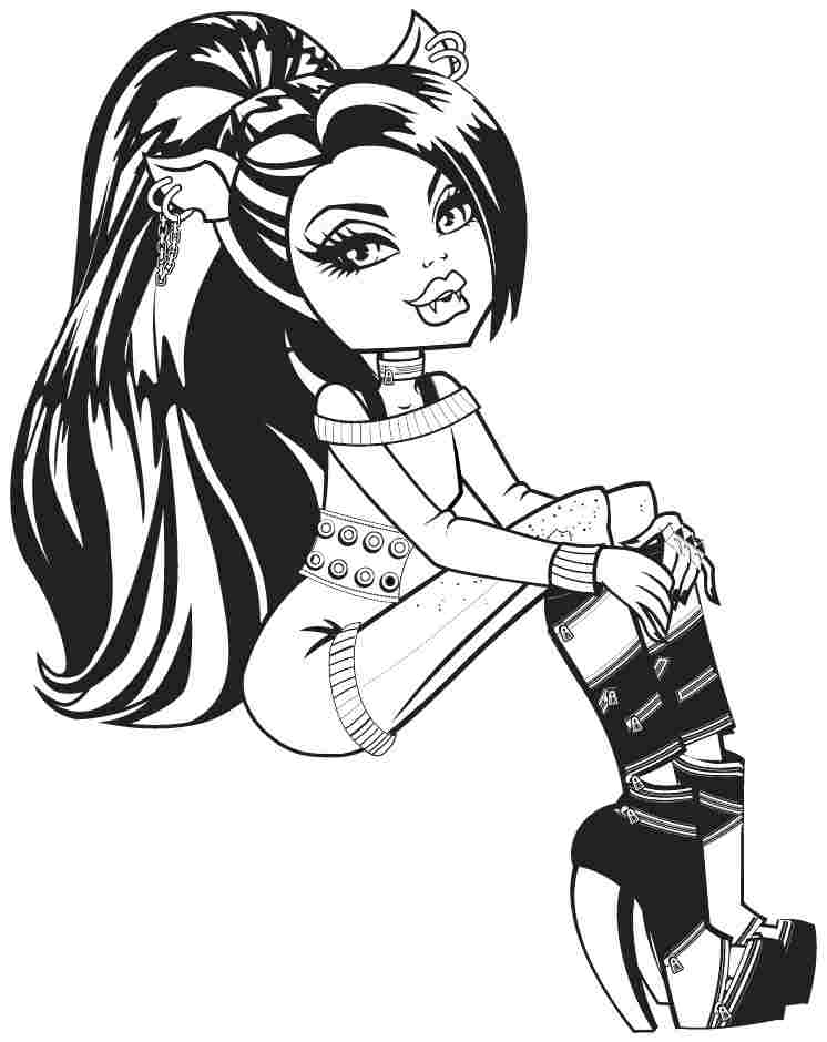 130 Monster High Coloring Pages Printable 107