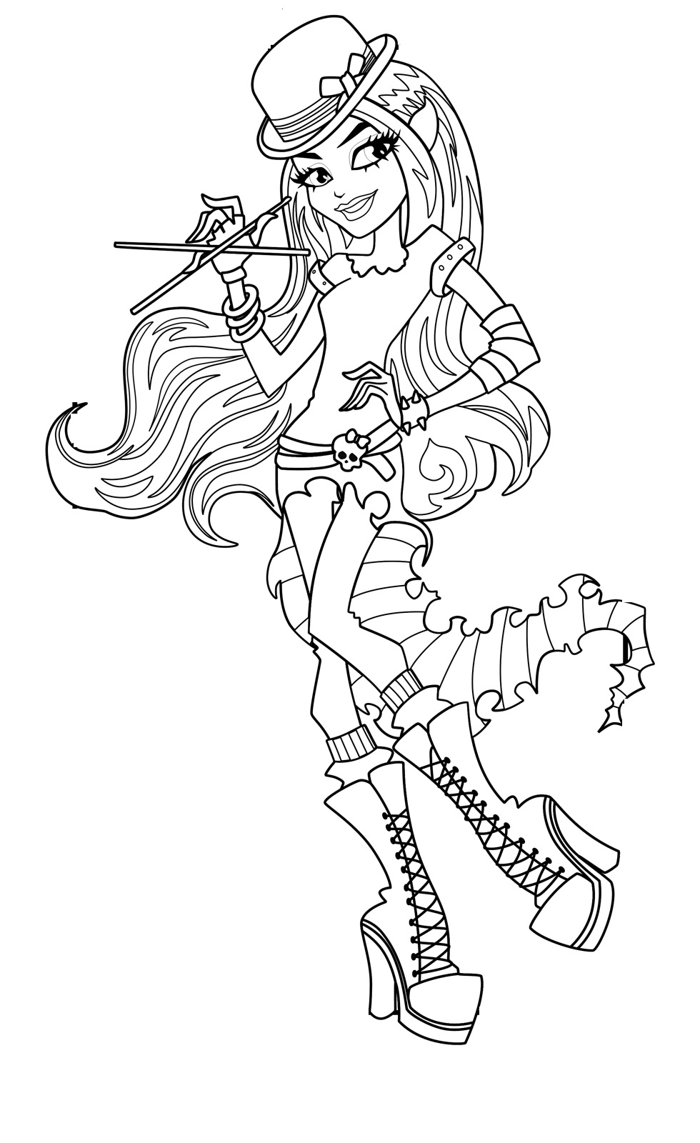 130 Monster High Coloring Pages Printable 112