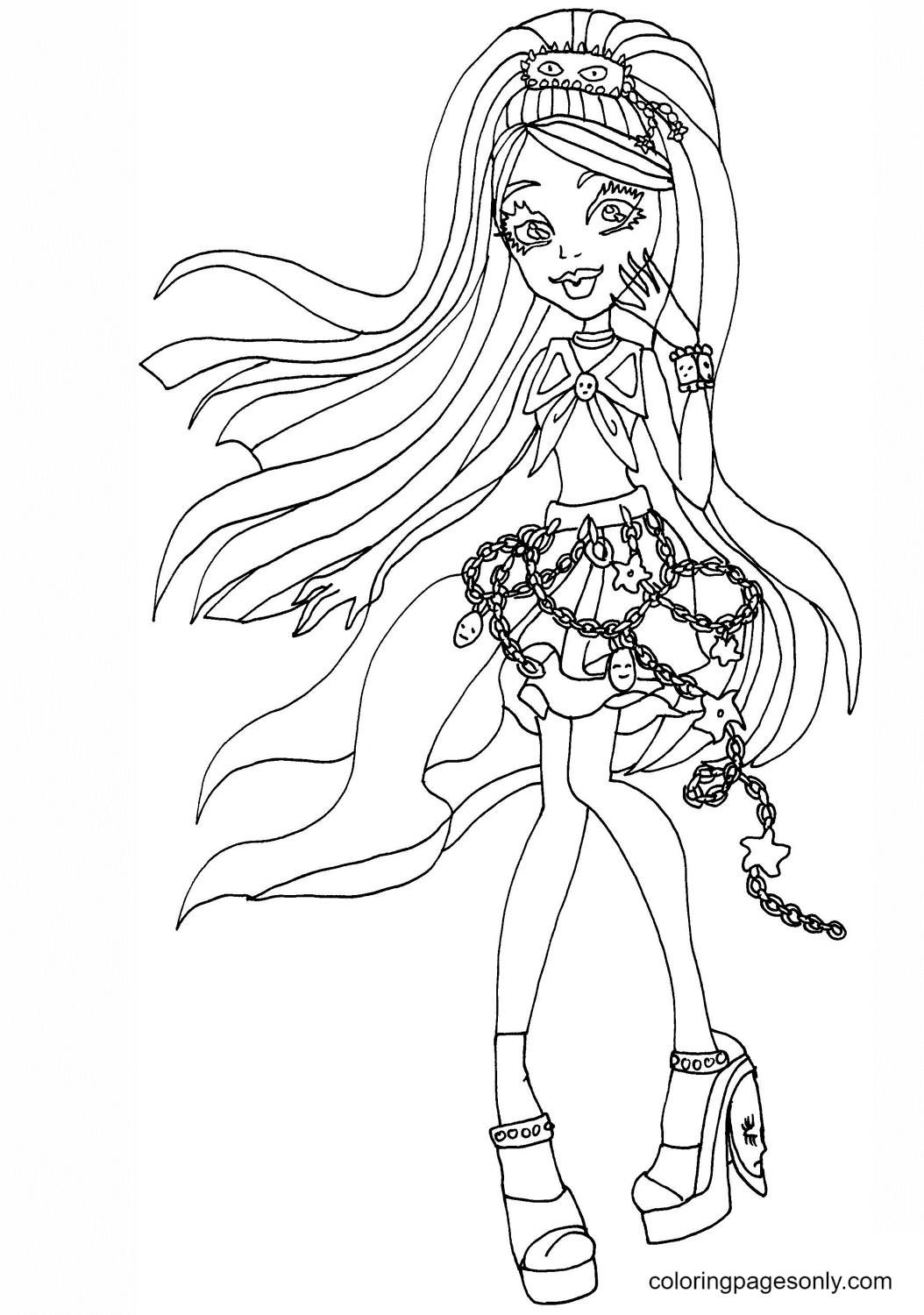 130 Monster High Coloring Pages Printable 114