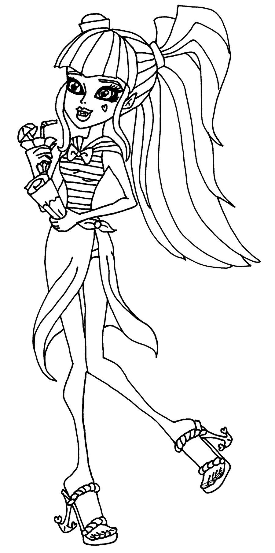 130 Monster High Coloring Pages Printable 117