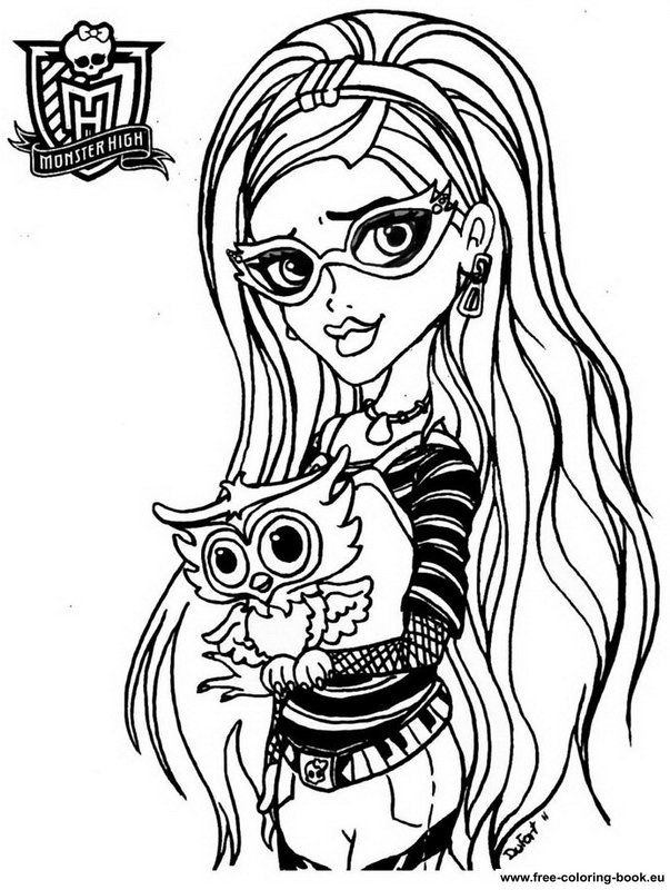 130 Monster High Coloring Pages Printable 118