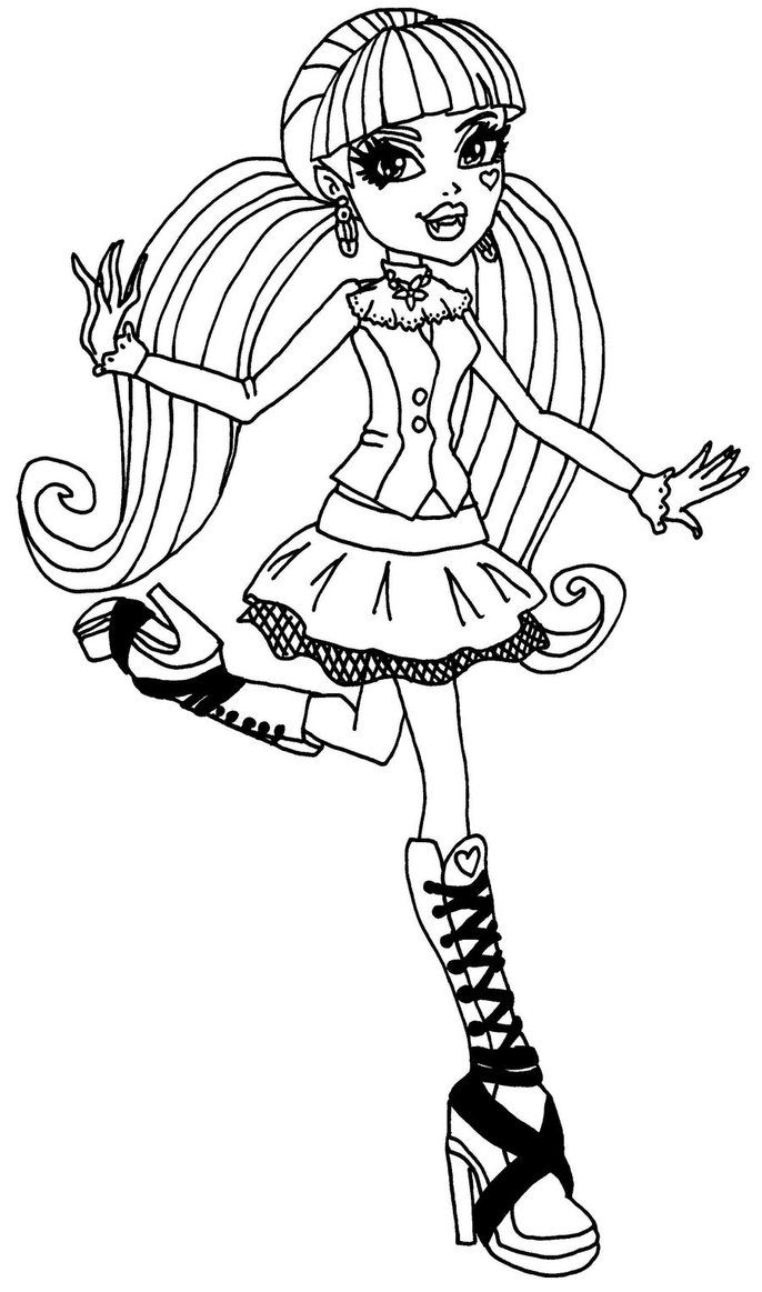 130 Monster High Coloring Pages Printable 119