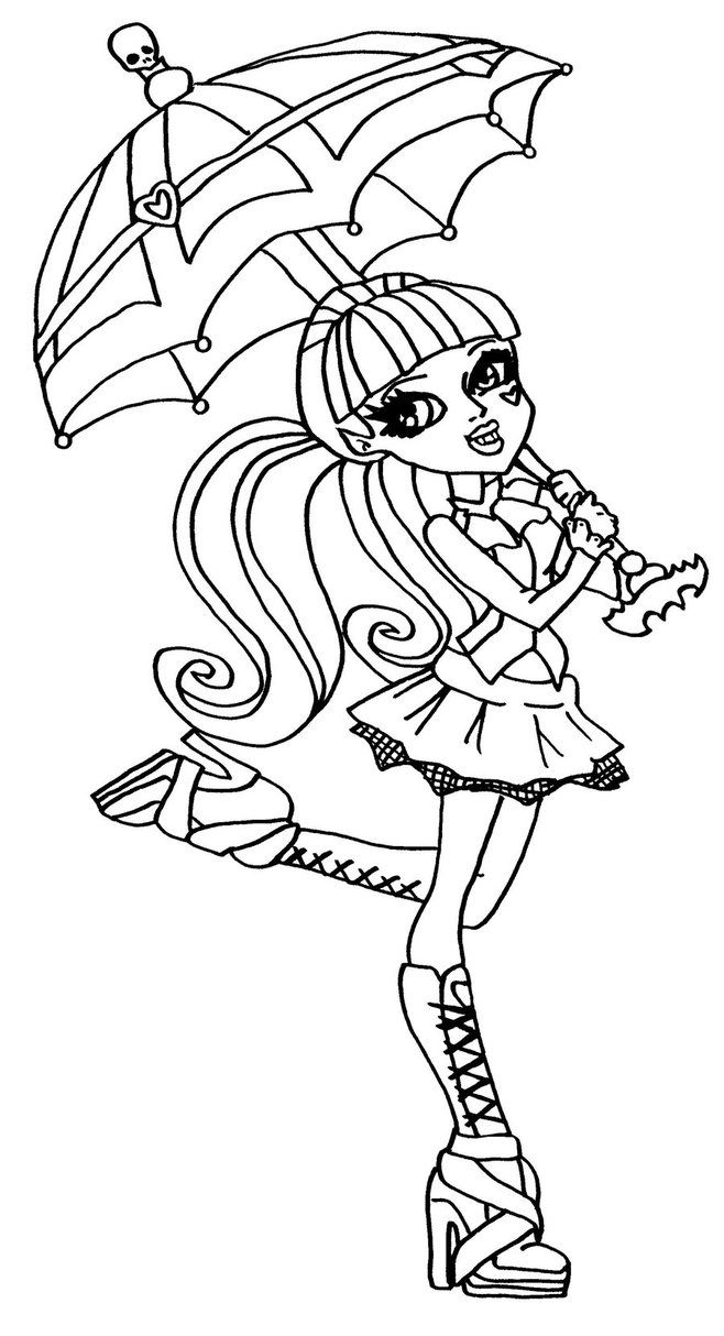 130 Monster High Coloring Pages Printable 125