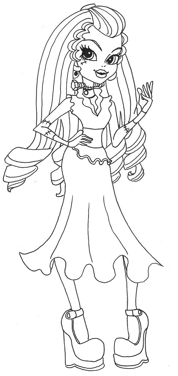 130 Monster High Coloring Pages Printable 126