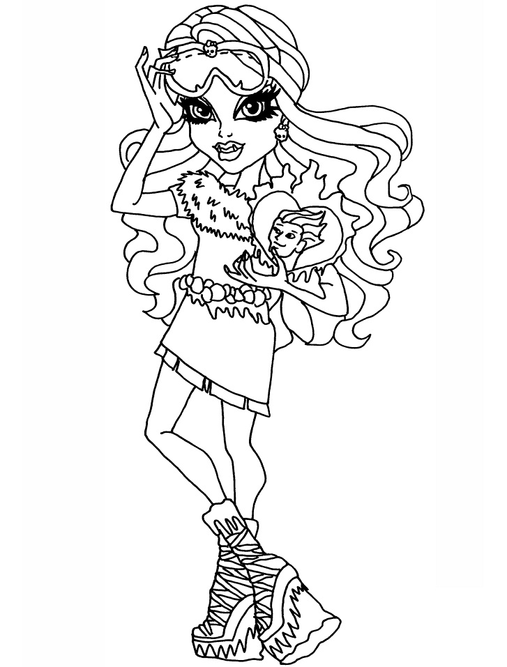 130 Monster High Coloring Pages Printable 128