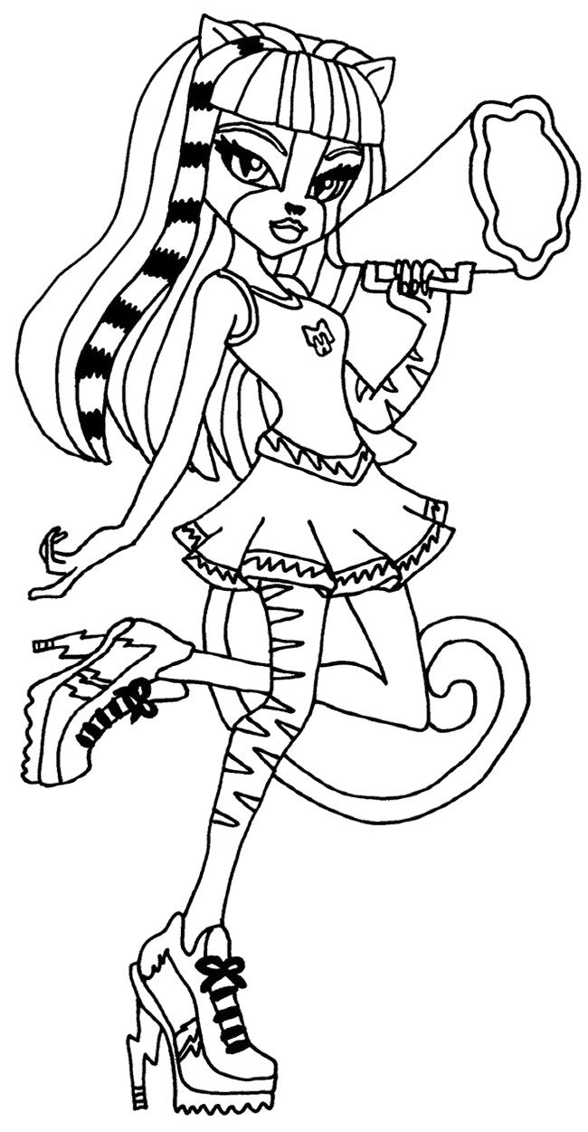 130 Monster High Coloring Pages Printable 129