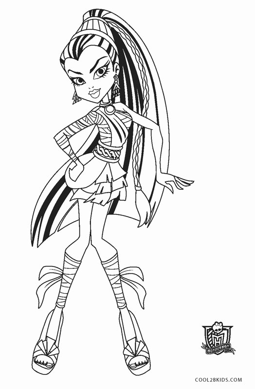 130 Monster High Coloring Pages Printable 130