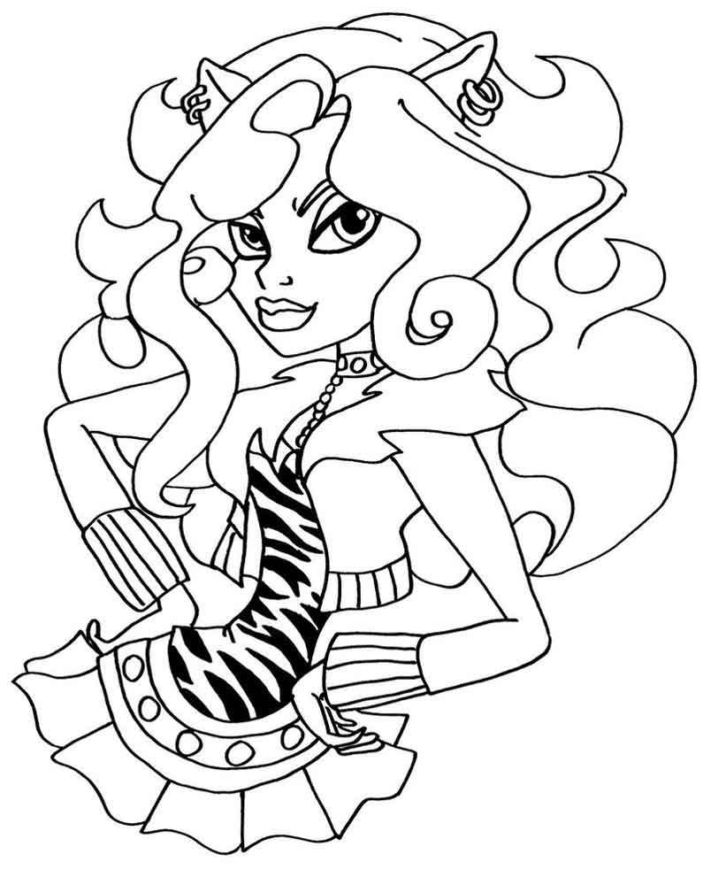 130 Monster High Coloring Pages Printable 14