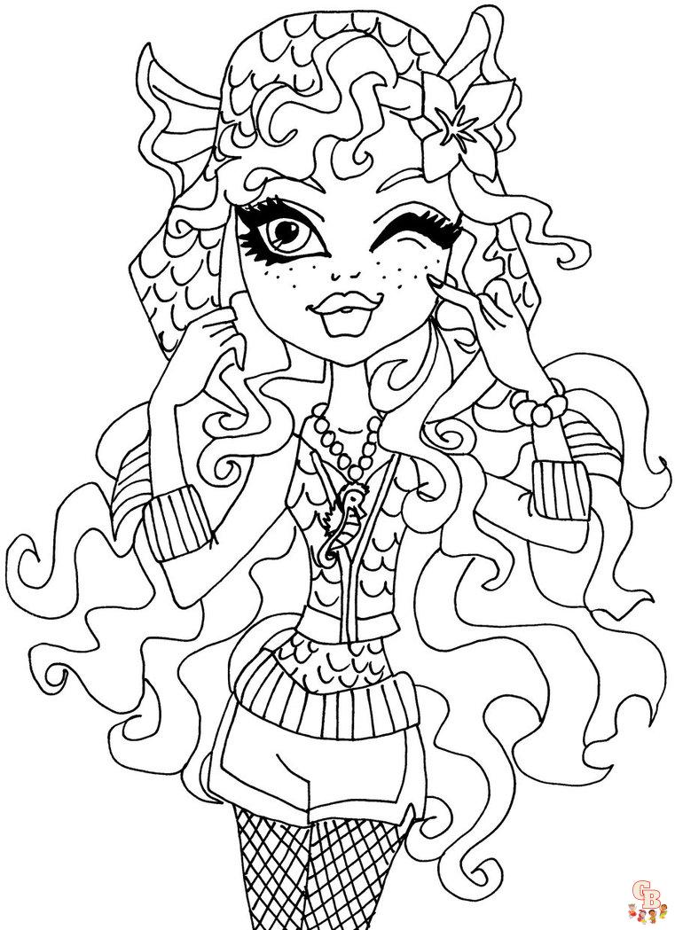 130 Monster High Coloring Pages Printable 15