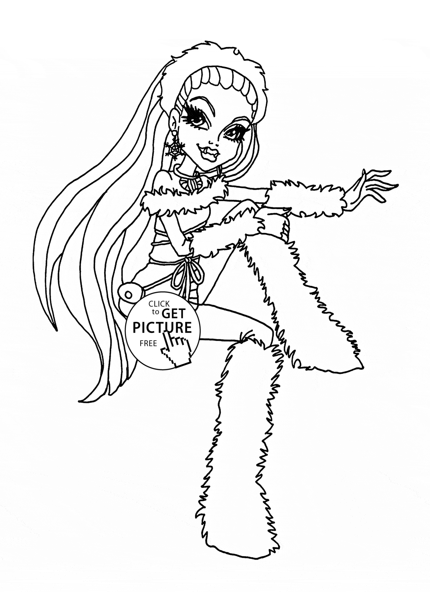 130 Monster High Coloring Pages Printable 19