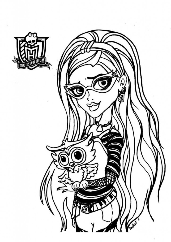 130 Monster High Coloring Pages Printable 2