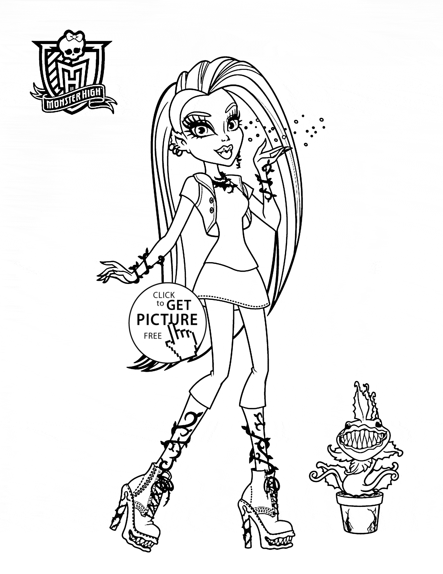 130 Monster High Coloring Pages Printable 20