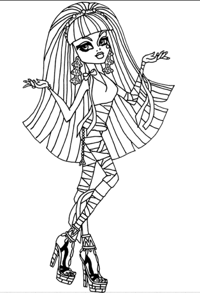 130 Monster High Coloring Pages Printable 21