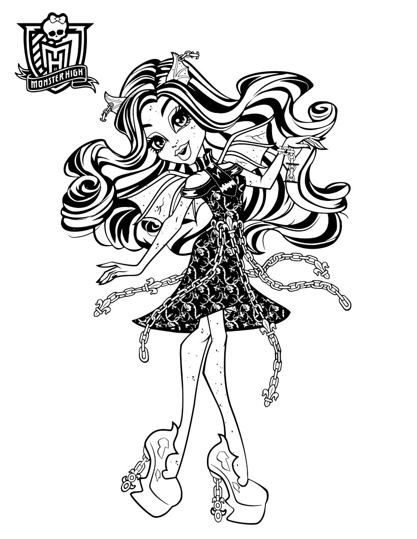 130 Monster High Coloring Pages Printable 23