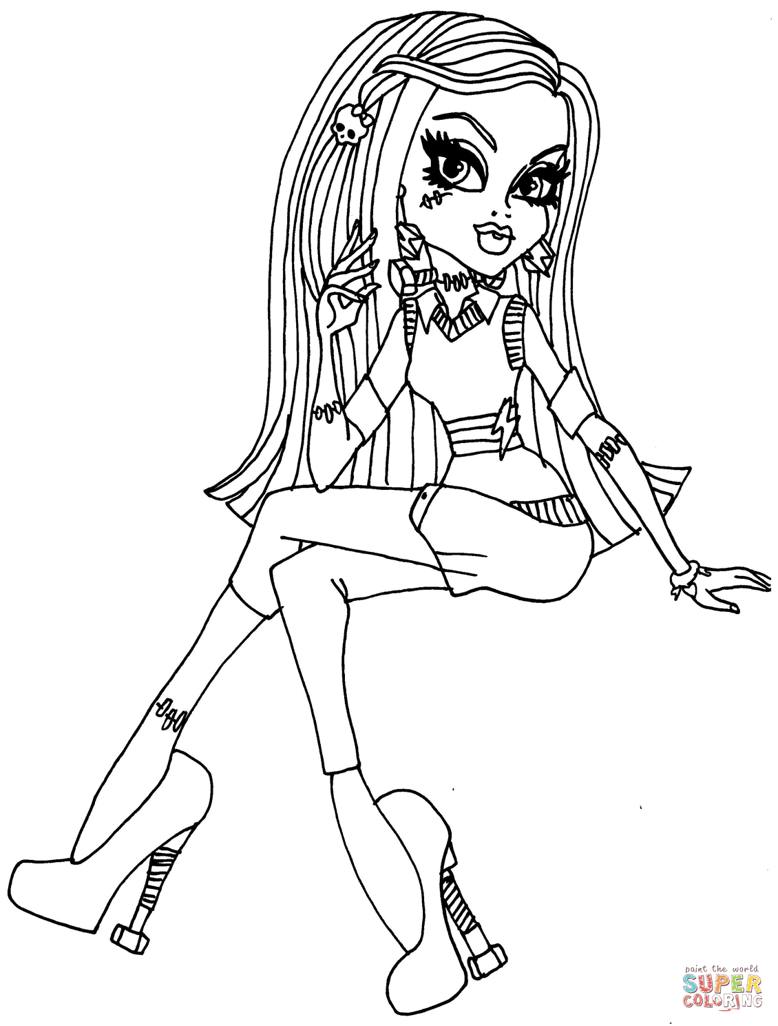 130 Monster High Coloring Pages Printable 24