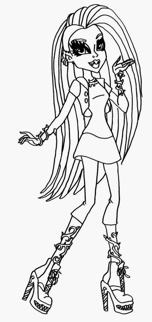 130 Monster High Coloring Pages Printable 28