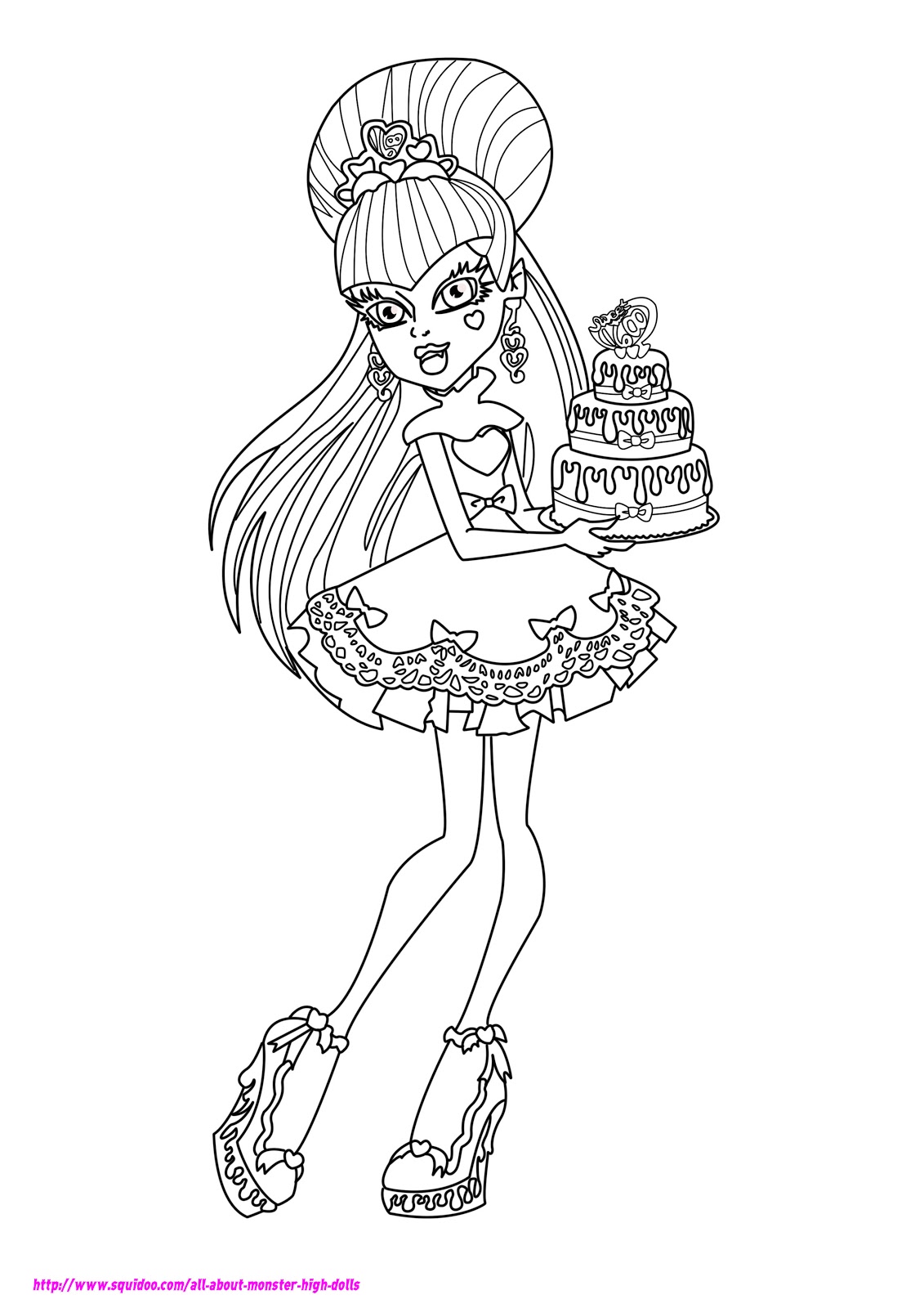 130 Monster High Coloring Pages Printable 3