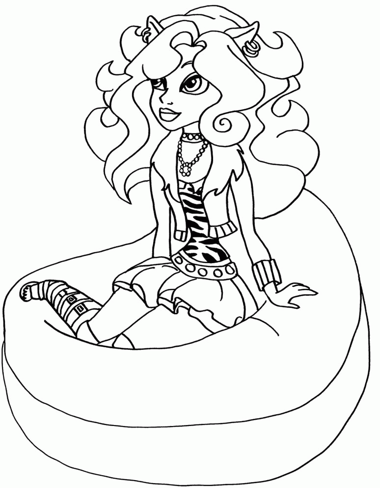 130 Monster High Coloring Pages Printable 30