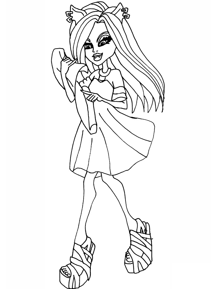 130 Monster High Coloring Pages Printable 31