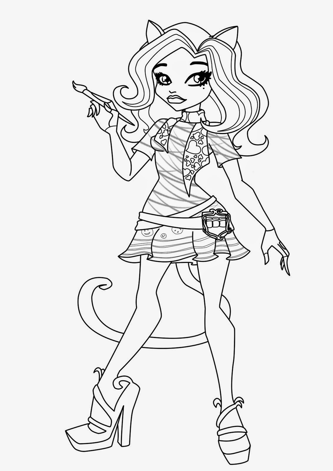 130 Monster High Coloring Pages Printable 37