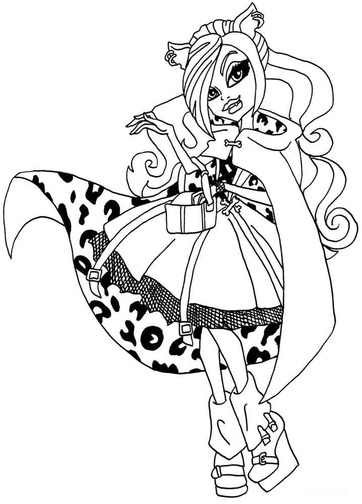 130 Monster High Coloring Pages Printable 48